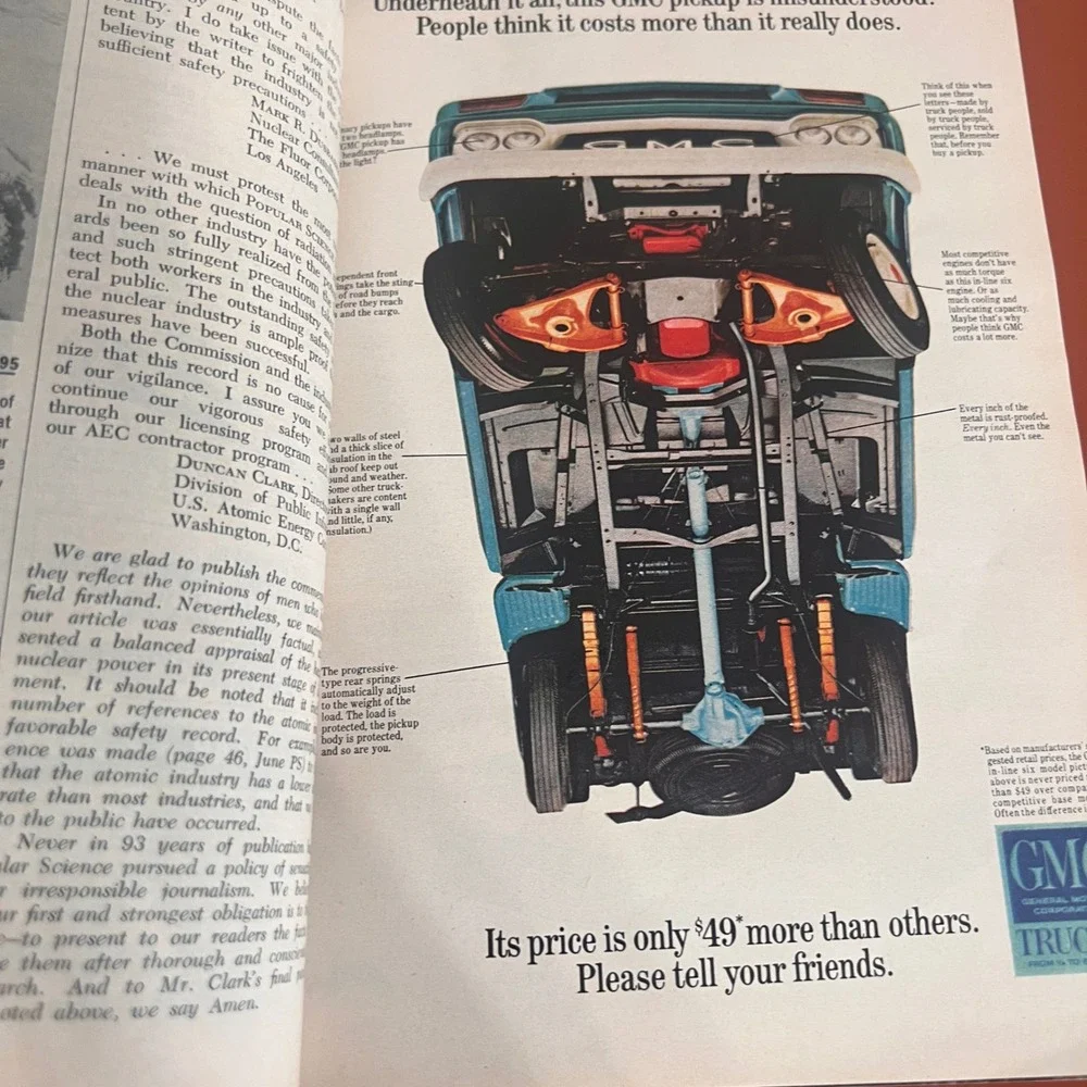 Popular Science September 1965‎ Vintage Magazine 1966 Cars Ford Bronco Lindbergh